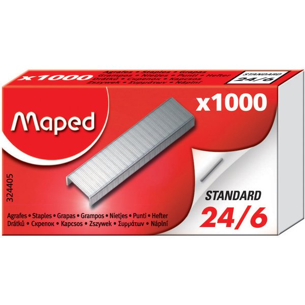 Maped Heftklammern 24/6, Verzinkt, Kleinpackung-image