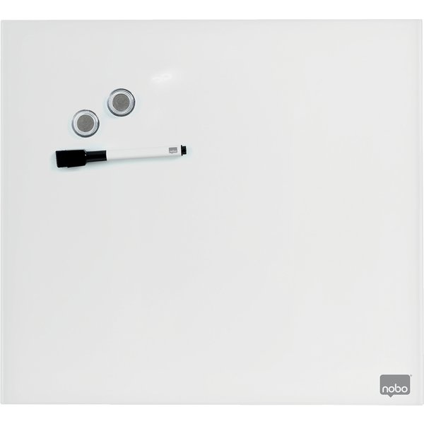 nobo Glas-Magnettafel, (B)450 x (H)450 mm, weiß