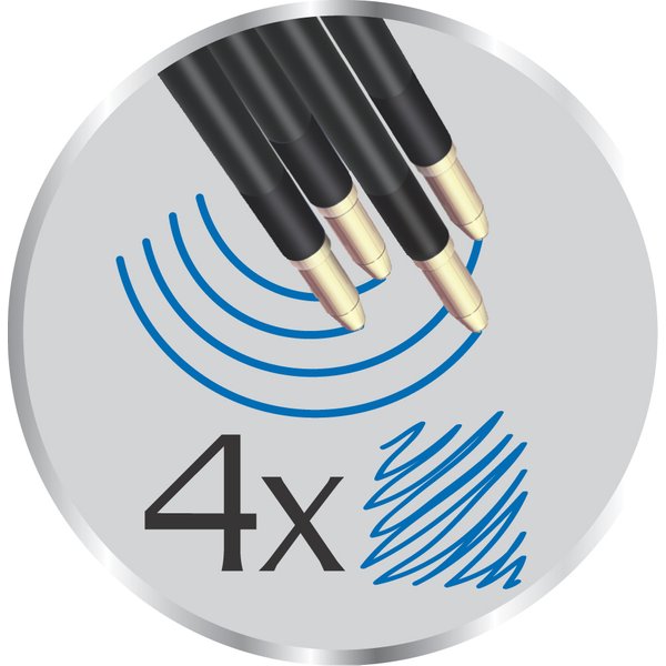 BIC Kugelschreiber-Ständer 4 Colours Counter Pen, schwarz