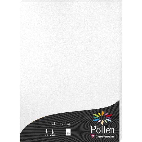 Pollen by Clairefontaine Papier DIN A4, perlmutt-weiß
