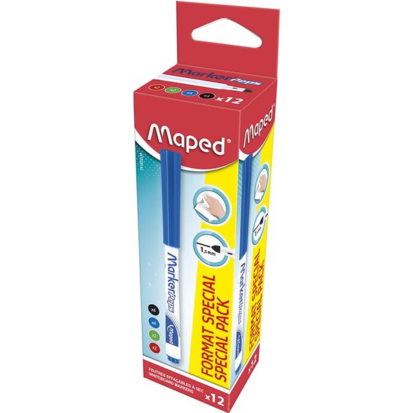 Maped Whiteboard-Marker Marker, Peps, 12Er Promo-Pack-image