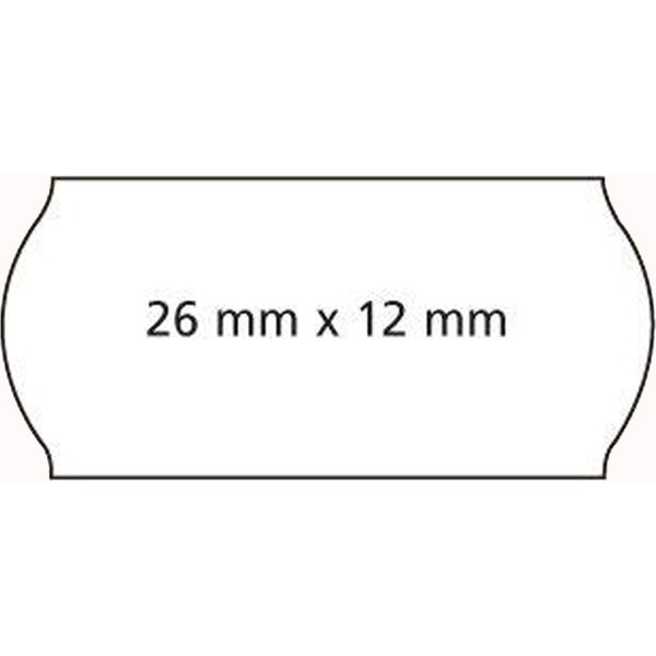 APLI Etiketten für Preisauszeichner, 26 x 12 mm, weiß