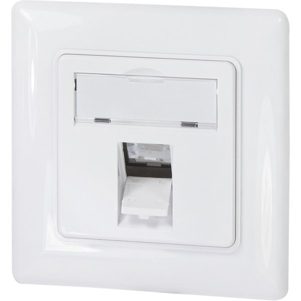 LogiLink Unterputzdose FüR Keystone-Module, 1-Fach, Reinweiß-image