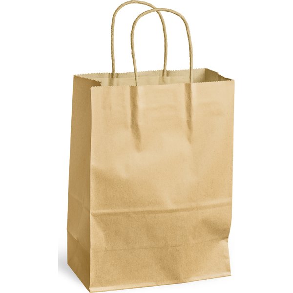 MAILmedia Papier-Tragetasche mit Kordel, 8,7 Liter, schwarz