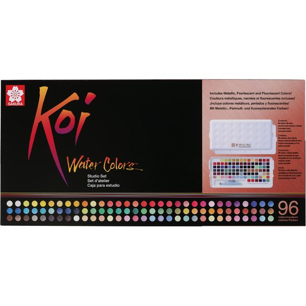 SAKURA Aquarellfarben Koi Water Colors Studio Set 96