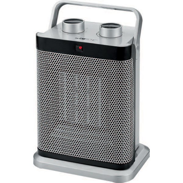 CLATRONIC Heizlüfter HL 3631, silber, oszillierend