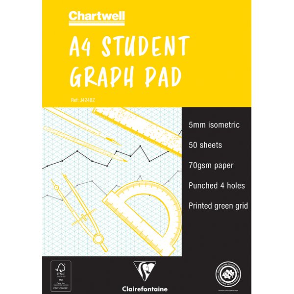Clairefontaine Millimeterpapier , Student Graph Pad, , DIN A4-image