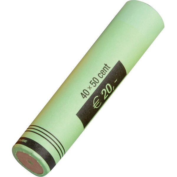 RESKAL Euro-Papier-Münzhülsen, für 40 x 0,50 EUR