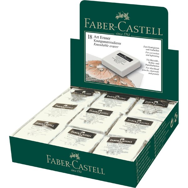 FABER-CASTELL Knetgummi-Radierer ART ERASER, weiß