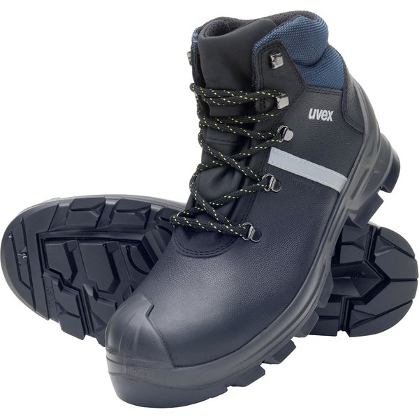 uvex 2 construction Schnürstiefel S3, schwarz/blau, Gr. 46