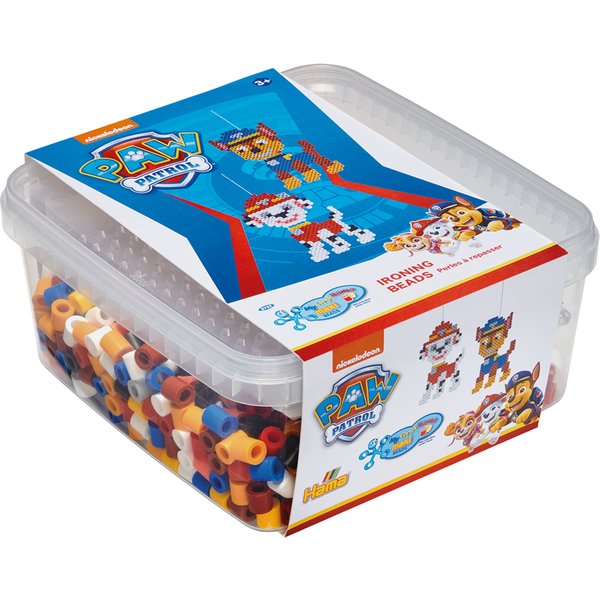 Hama Bügelperlen maxi + Stiftplatte , Paw Patrol, , in Box