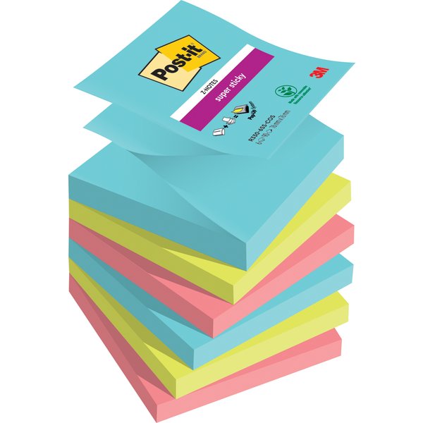 Post-it Haftnotizen super sticky z-notes, 76 x 76 mm, Cosmic