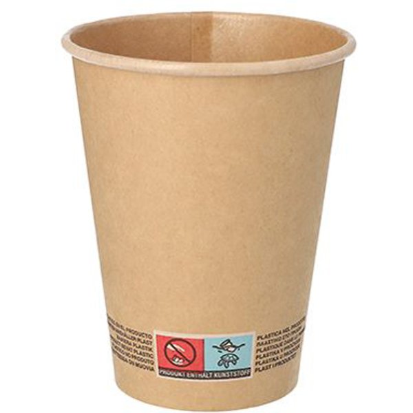 PAPSTAR Papp-Trinkbecher , pure, , 0,3 l, braun