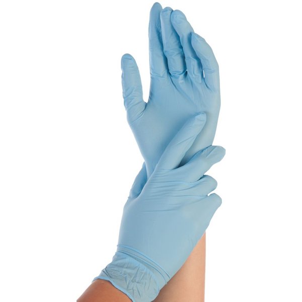 HYGONORM Nitril-Handschuh SAFE FIT, L, blau, puderfrei