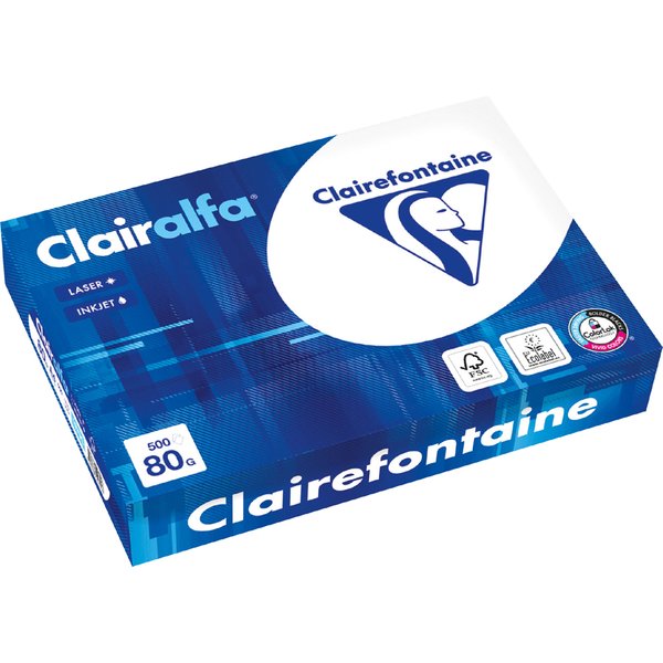 Clairefontaine Multifunktionspapier, DIN A4, 2-fach gelocht