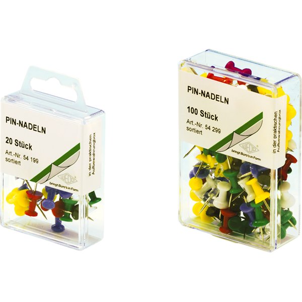 Wedo Pinnwand-Nadeln, Schwarz, GroßPackung-image