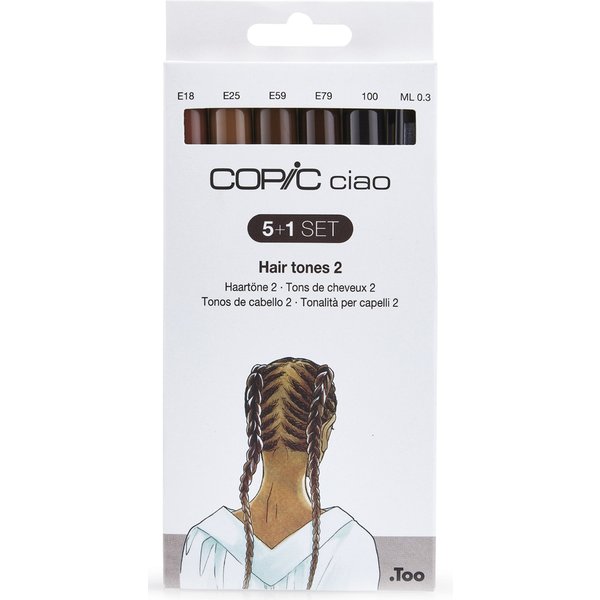 Copic Marker Ciao, 5+1 Set , Hair Tones 2,-image