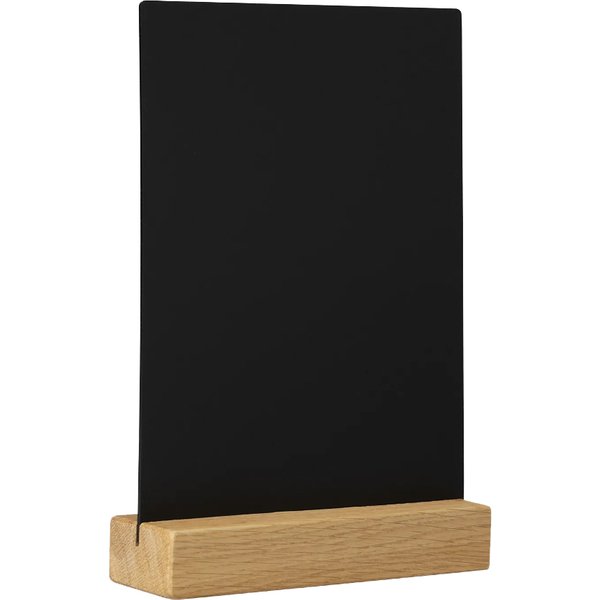 EUROPEL Kreidetafel Tischaufsteller, DIN A6 hoch, eiche