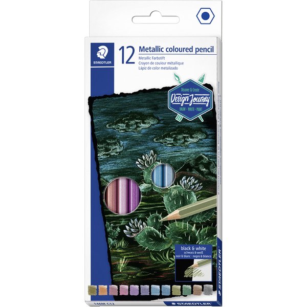STAEDTLER Buntstift Metallic, 12er Kartonetui