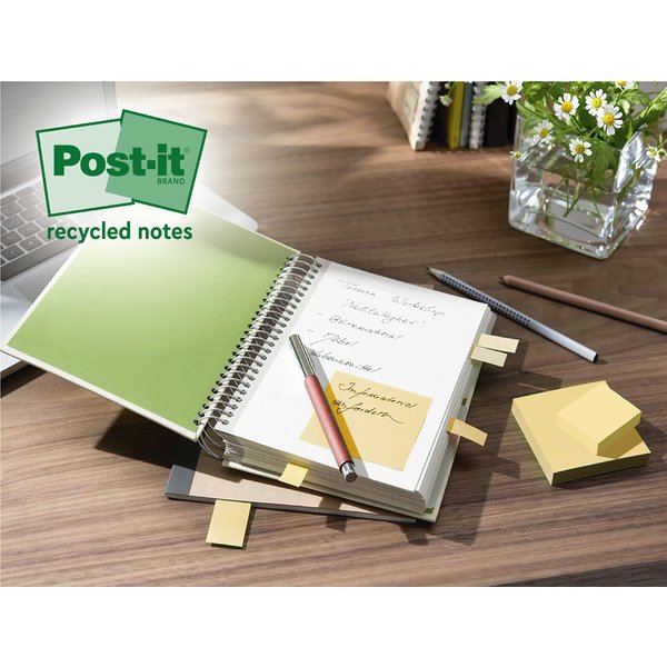 Post-it Haftnotizen super sticky Recycling notes, farbig