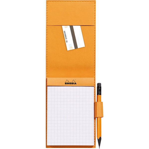 RHODIA Notizblock No. 13, 115 x 158 mm, kariert, orange