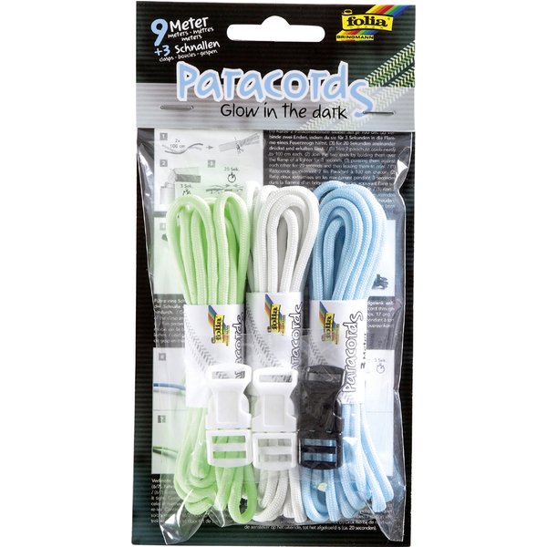 folia Paracord-Set , GLOW IN THE DARK, , farbig sortiert