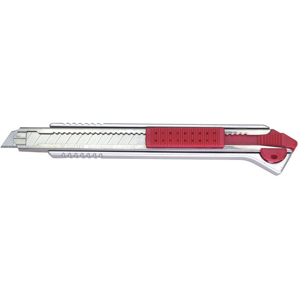 NT Cutter A-1000RP, Aluminium-Gehäuse, 9 mm, silber/rot