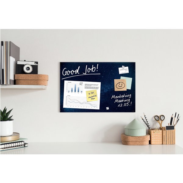 Sigel Glas-Magnettafel Artverum Design Galaxy, (B)600 Mm-image