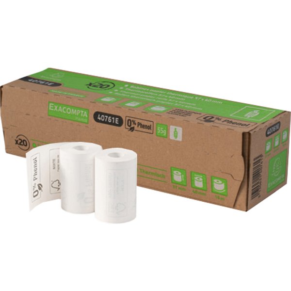 EXACOMPTA Thermorollen für Kassensysteme, 57 mm x 18 m