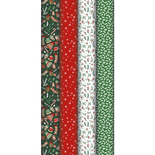 Clairefontaine Weihnachts-Geschenkpapier , Cosy,
