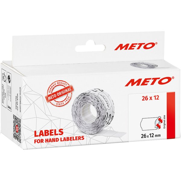 meto Etiketten FüR Preisauszeichner, 26 X 12 Mm, Weiß-image