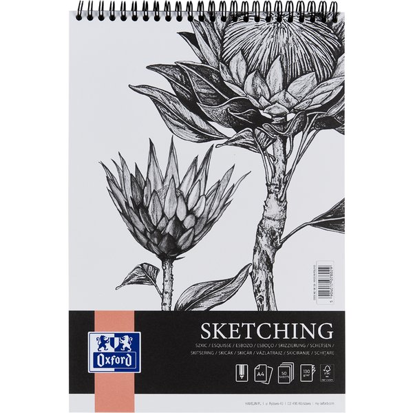 Oxford Art Spiral-Skizzenblock , Sketching, , A3, 130 g/qm