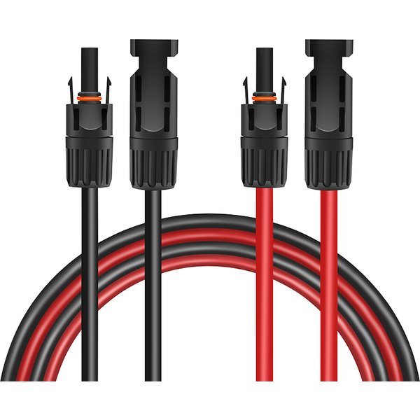 LogiLink Solar-Verlängerungskabel-Set, PVC - PVC, 3,0 m