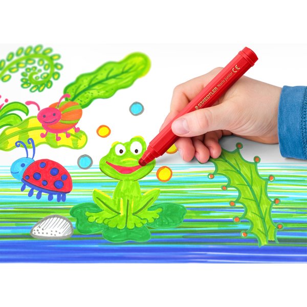 Staedtler Fasermaler Noris Junior, 12Er Kartonetui-image
