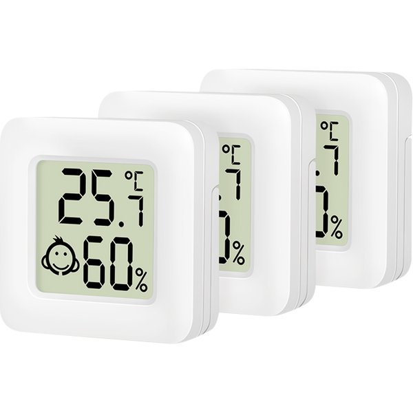 LogiLink Thermo-Hygrometer-Set, weiß, 3er Set