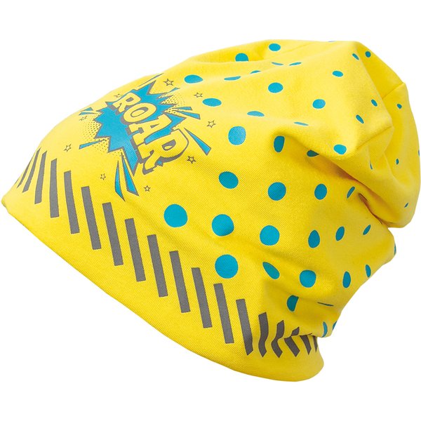 ROTH Kinder-Jersey-Mütze ReflActions , Roar, , gelb