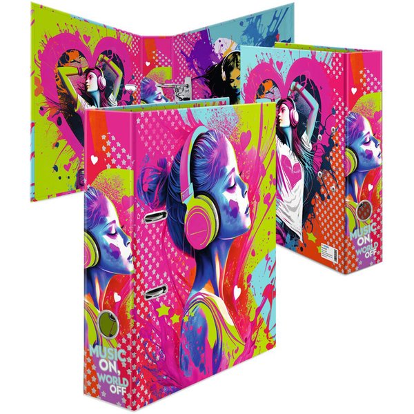 HERMA Motivordner , Music Girl, , DIN A4, 70 mm