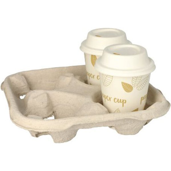 PAPSTAR Becherträger , To Go, , aus Pappe, für 4 Becher