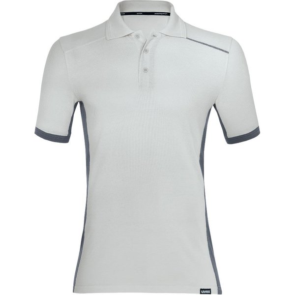 uvex Herren-Poloshirt suXXeed industry, hellgrau, M