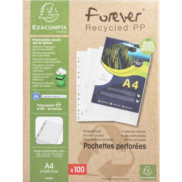 EXACOMPTA Prospekthülle Forever, DIN A4, PP, genarbt