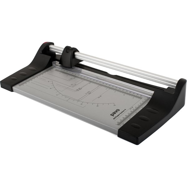 pavo Rollen-Schneidemaschine Cutter II, DIN A4, grau/schwarz