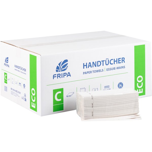 Fripa Handtuchpapier ECO, 250 x 330 mm, C-Falz, weiß