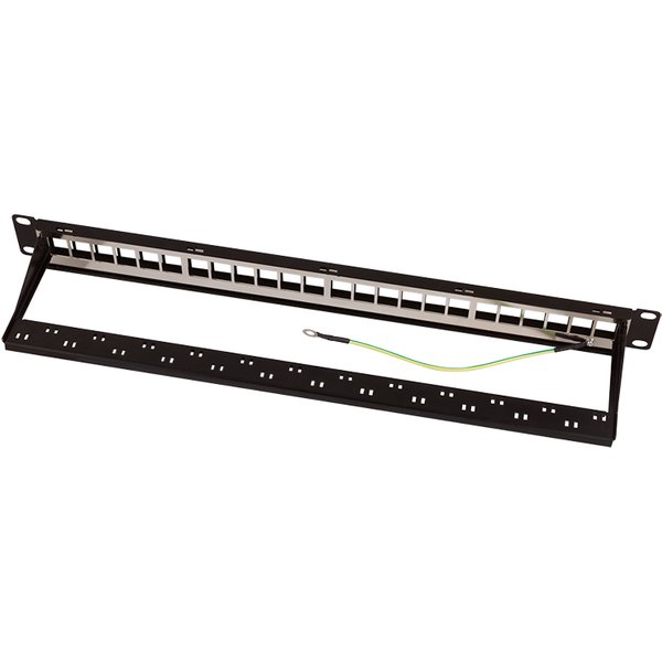 LogiLink 19, Keystone Patch Panel, 24 Port, geschirmt