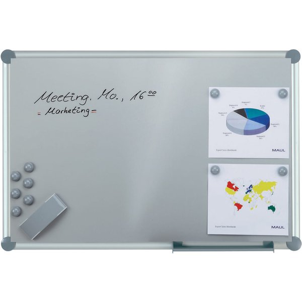 MAUL Weißwandtafel 2000 MAULpro Komplett-Set silver, silber