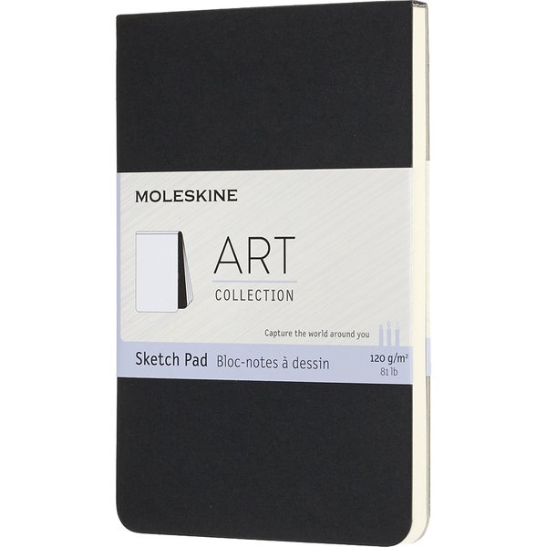MOLESKINE Skizzenblock, L/A5, 120g/qm, Karton, schwarz