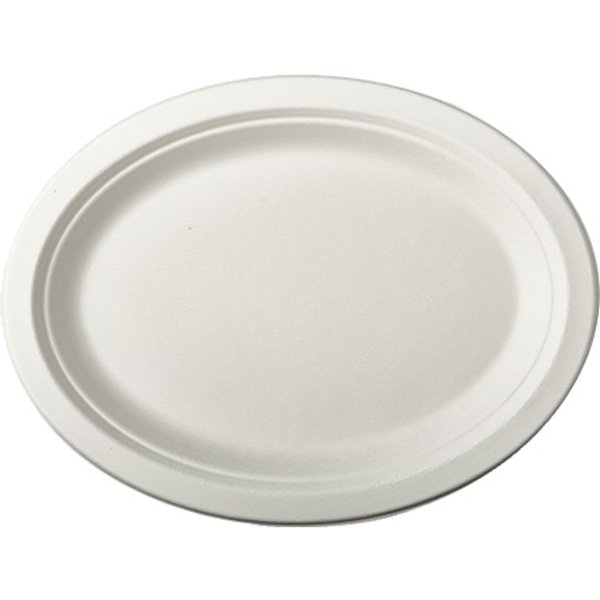 Papstar Zuckerrohr-Teller , Pure, , Oval, 260 X 200 Mm, 50Er-image