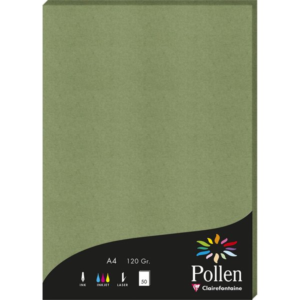 Pollen by Clairefontaine Papier DIN A4, salbeigrün