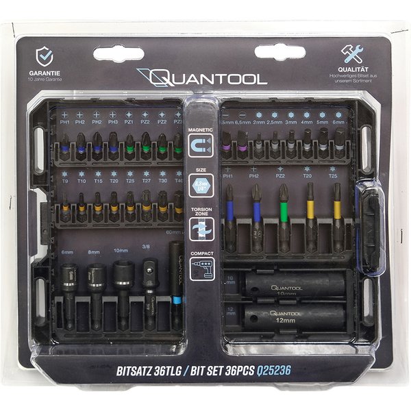 quantool Bit-Satz-Box, 36-Teilig, In Kunststoffbox-image