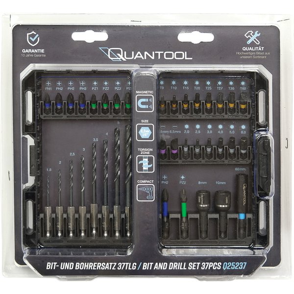 quantool Bit- & Bohrer-Satz, 37-Teilig, In Kunststoffbox-image