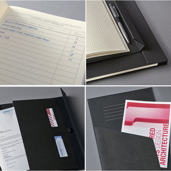 Sigel Notizbuch Conceptum, DIN A5, Kariert, Schwarz-image